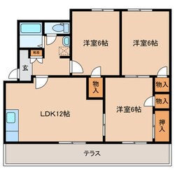 キャラメルハウスAの物件間取画像